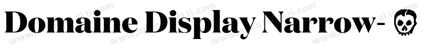 Domaine Display Narrow字体转换